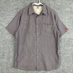 North Face‎ Mens Plaid Short Sleeve Button Down Shirt Size L